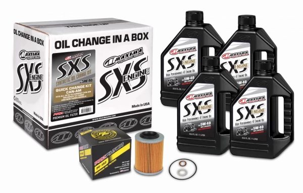 Maxima SXS Synthetic Can-Am Oil Change Kit 5W-40