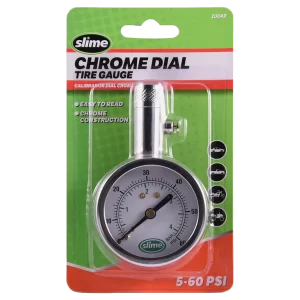 Chrome Dial Tire Gauge (5-60 psi)