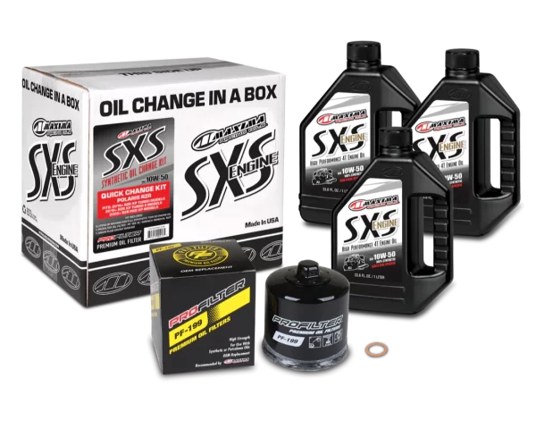 Maxima SXS 10W-50 Polaris Turbo Quick Oil Change Kit