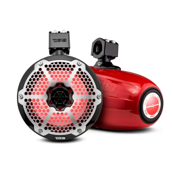 NXL 8" Neodymium Powersports Tower Speakers - red