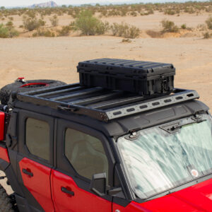 Roof rack with Pelican case