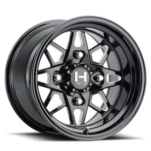 Hostile HF14 Holeshot UTV Wheel - Gloss Black Milled