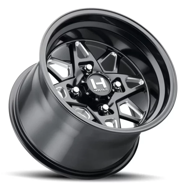 Hostile HF14 Holeshot UTV Wheel - Satin Black Milled