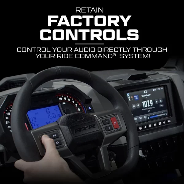 Retain factory controls with our harness