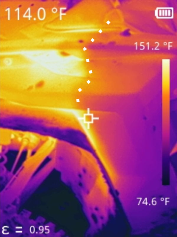 Fender seal results of heat test