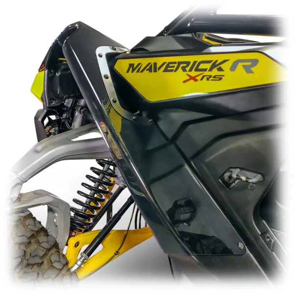 Looking from the back to the front on the Maverick R fender