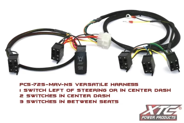 Polaris RZR XP 6 Switch Power Control System with Strobe Lights Switch