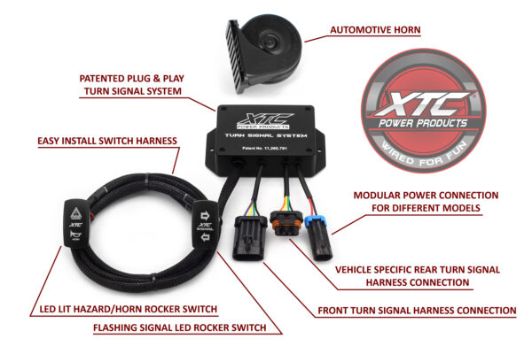 XTC Power Products Leads the way in UTV wiring. Installing turn signals on a UTV is easier than ever with our Plug and Play Turn Signal System for the Can-Am Maverick X3.